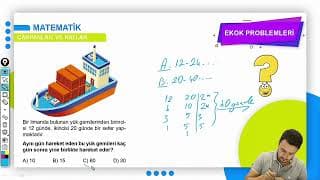 LGS Matematik Çarpanlar ve Katlar (EKOK Problemleri)